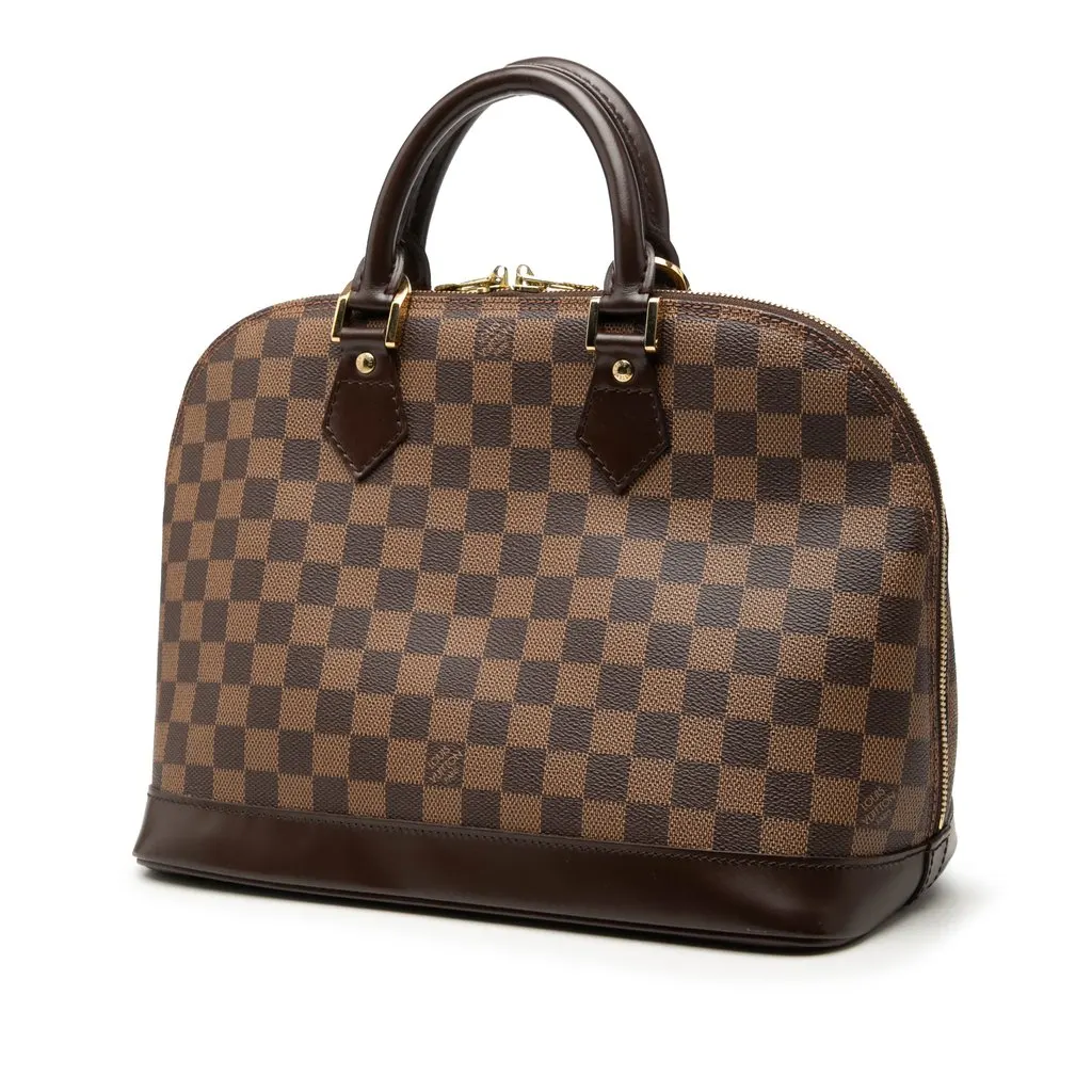 Louis Vuitton Damier Ebene Alma PM Brown Canvas Very good - Back View