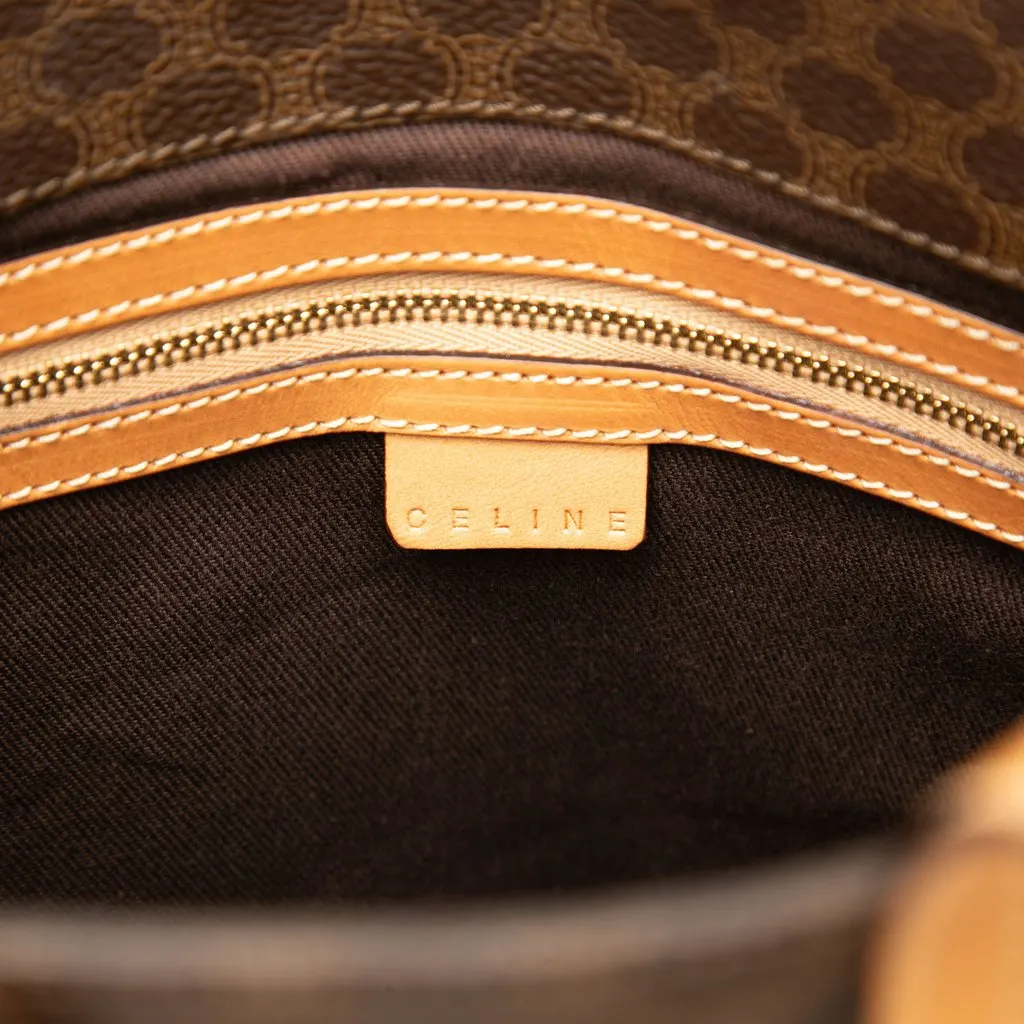Celine Macadam Coated Canvas Tote Brown Very good - Box View