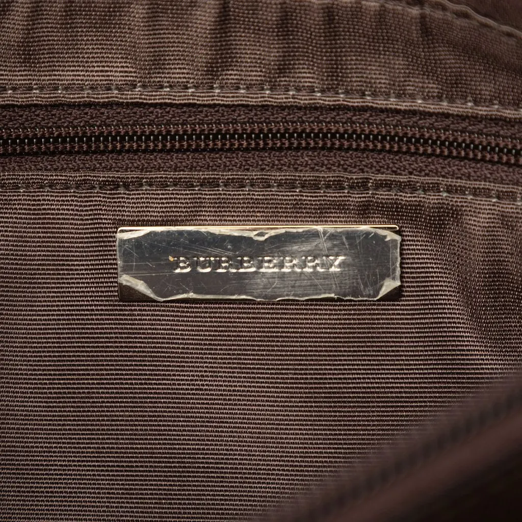 Burberry House Check Canvas Crossbody Beige Canvas Very good - Box View