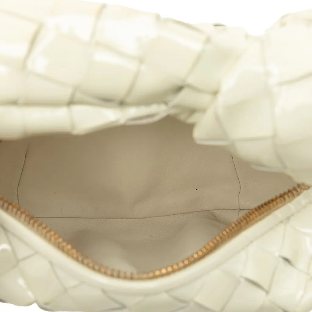 Bottega Veneta Mini Patent Intrecciato Jodie Brown Leather Very good - Model View