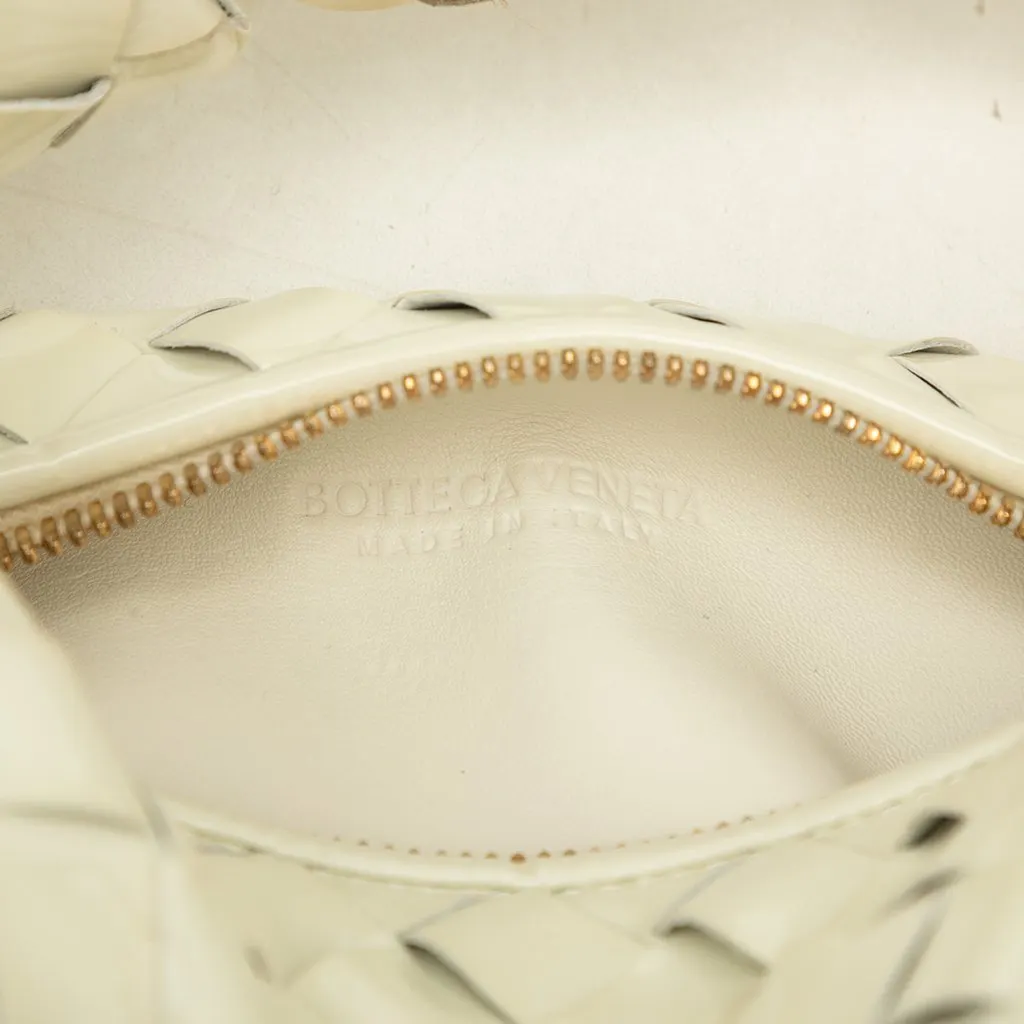 Bottega Veneta Mini Patent Intrecciato Jodie Brown Leather Very good - Box View