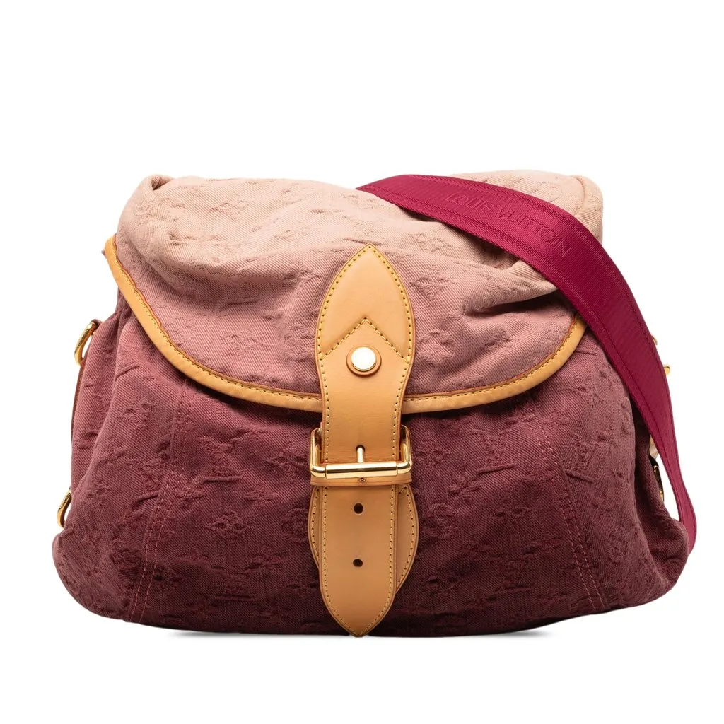 Louis Vuitton Monogram Denim Sunshine Pink Very good - Front View