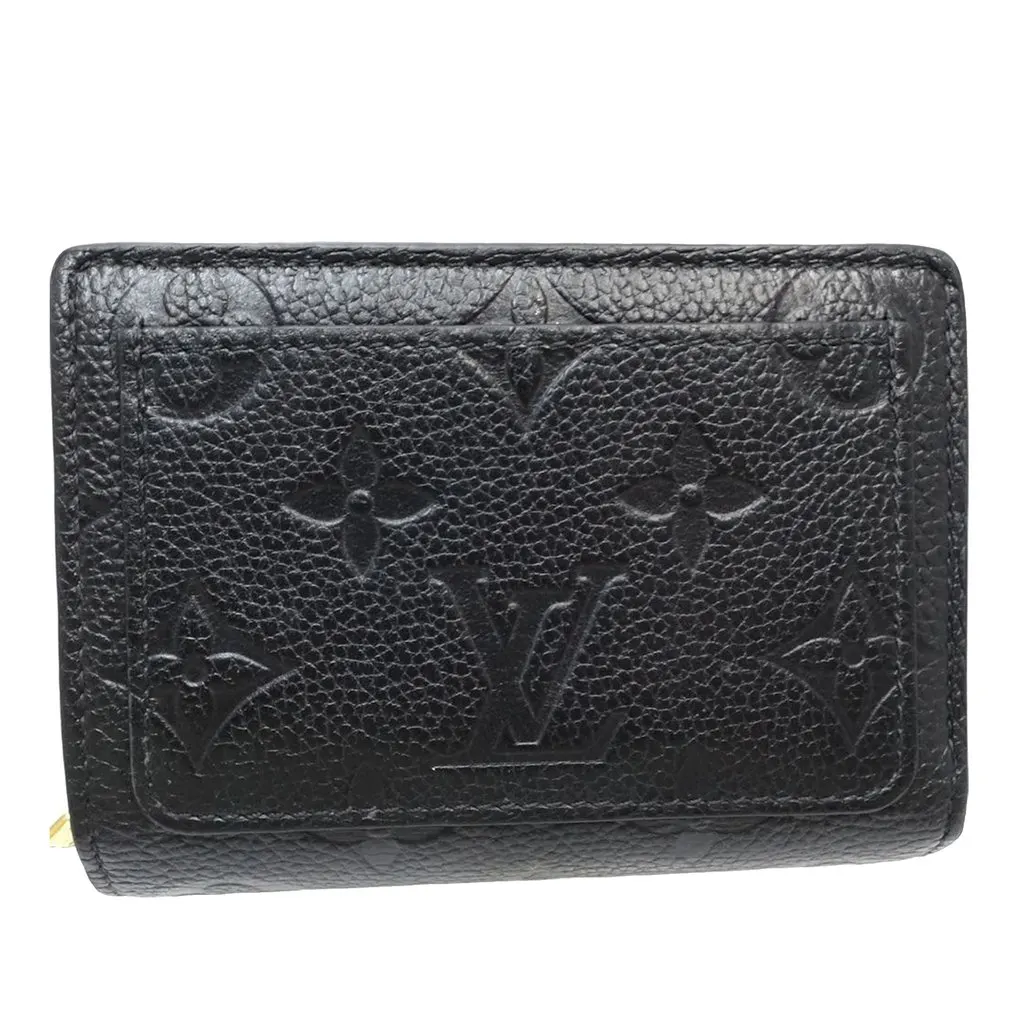 Louis Vuitton Monogram Empreinte Clea Wallet Black Leather Very good - Inside View