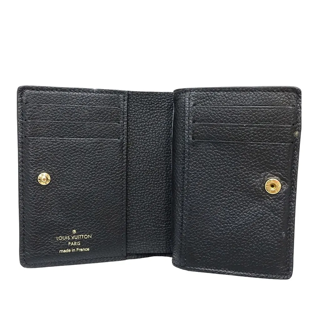 Louis Vuitton Monogram Empreinte Clea Wallet Black Leather Very good - Model View