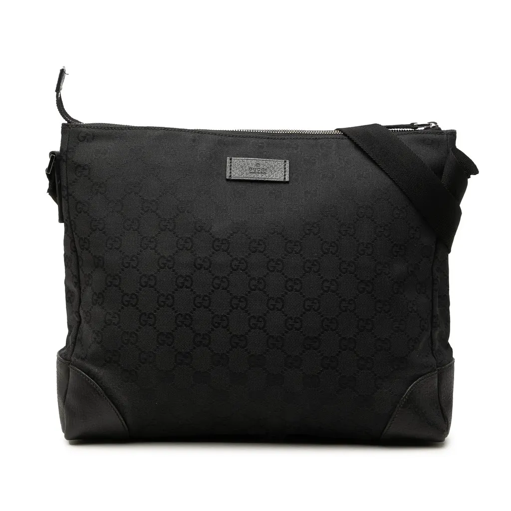 Gucci GG Canvas Joy Messenger Bag Black Canvas Very good - Front View
