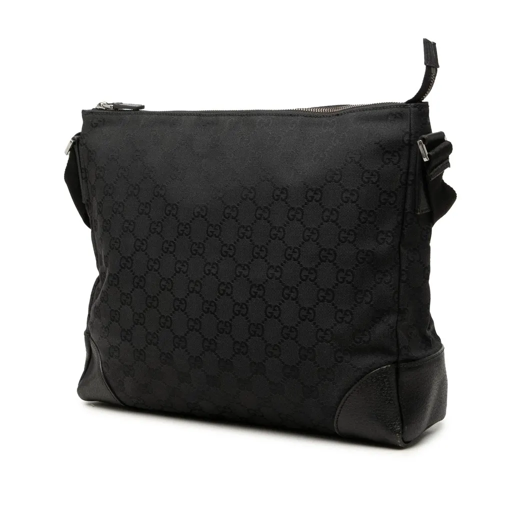 Gucci GG Canvas Joy Messenger Bag Black Canvas Very good - Back View