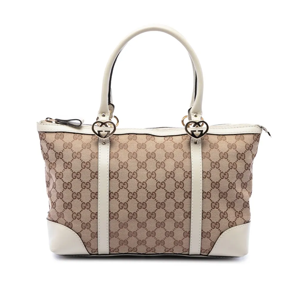 Gucci GG Canvas Lovely Tote Beige Canvas Very good - Front View