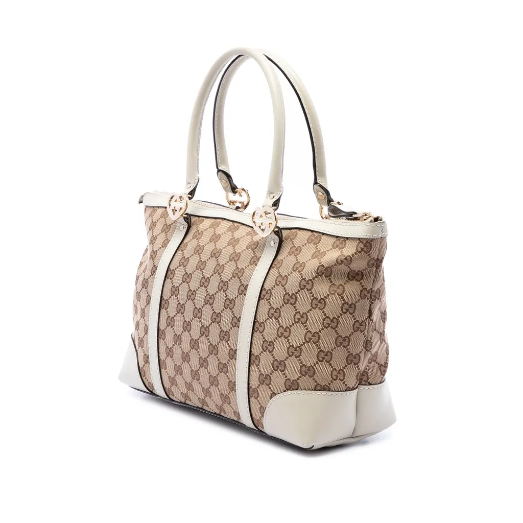 Gucci GG Canvas Lovely Tote Beige Canvas Very good - Back View