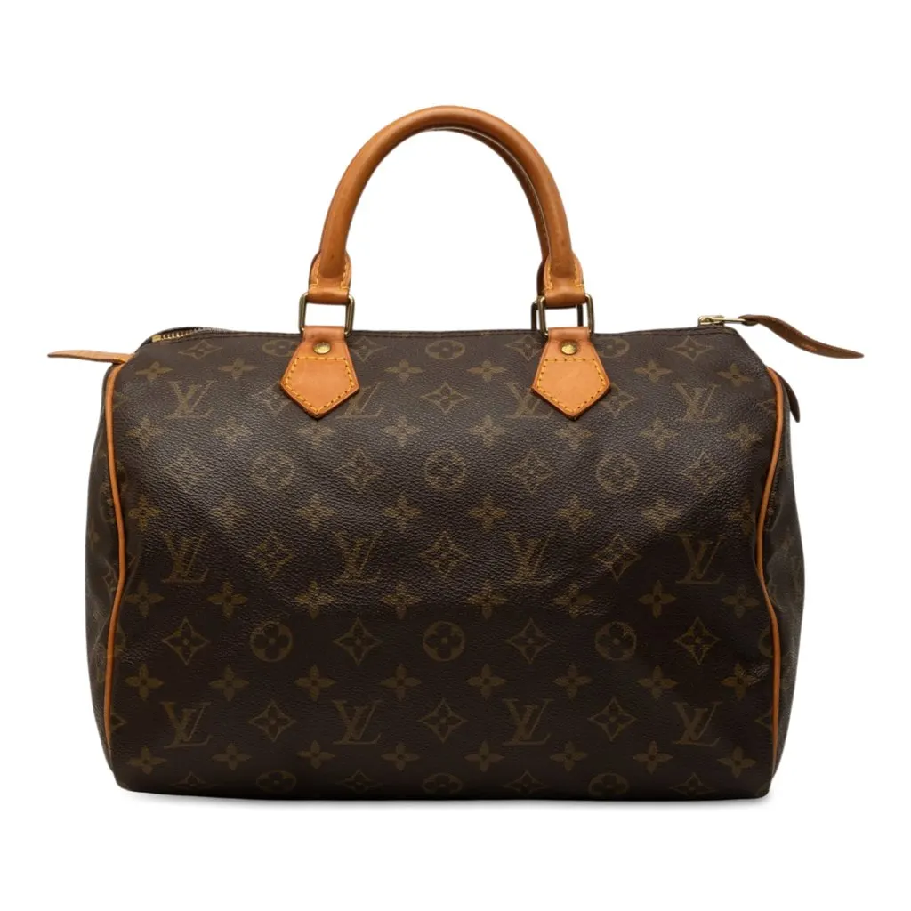 Louis Vuitton Monogram Speedy 30 Brown Canvas Very good - Front View