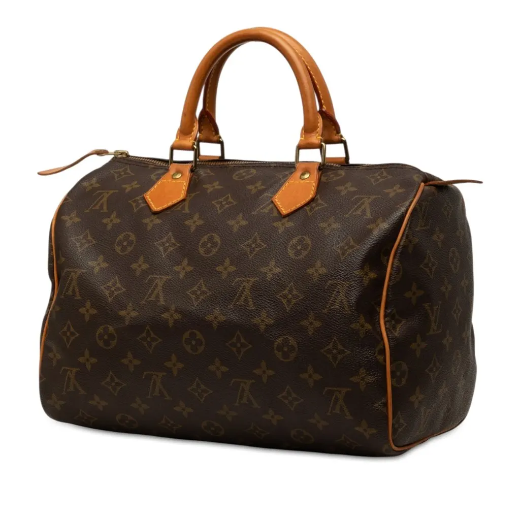 Louis Vuitton Monogram Speedy 30 Brown Canvas Very good - Back View