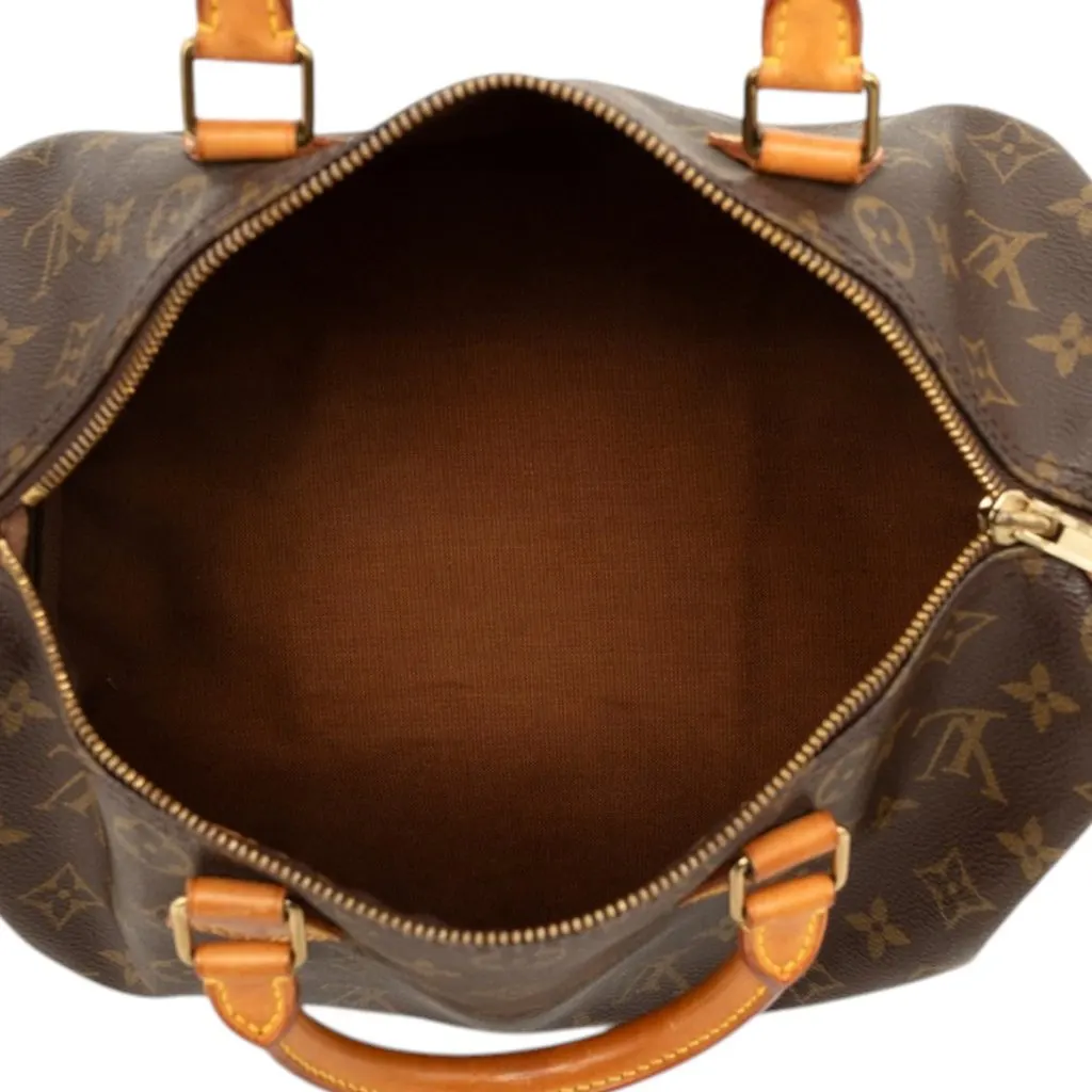 Louis Vuitton Monogram Speedy 30 Brown Canvas Very good - Model View