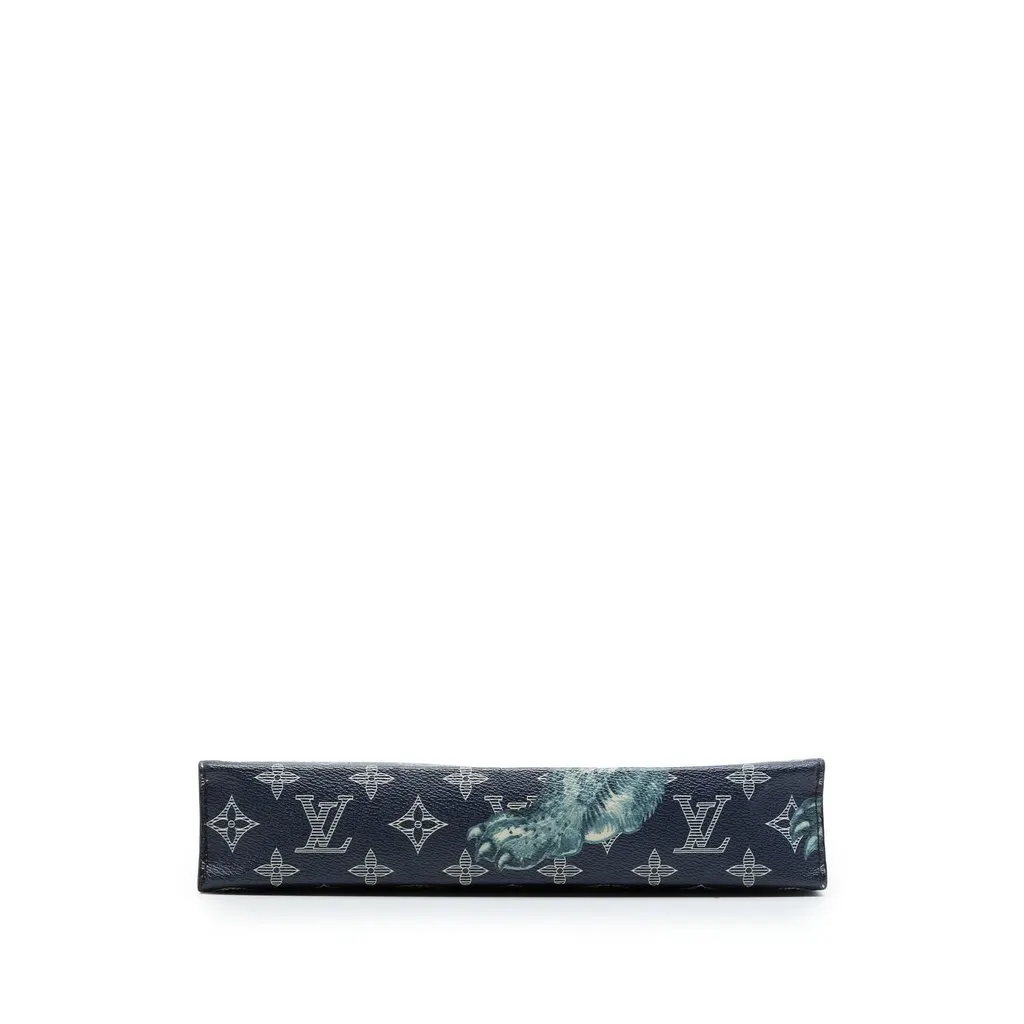 Louis Vuitton Chapman Brothers Monogram Savane Pochette Voyage MM Blue Very good - Inside View