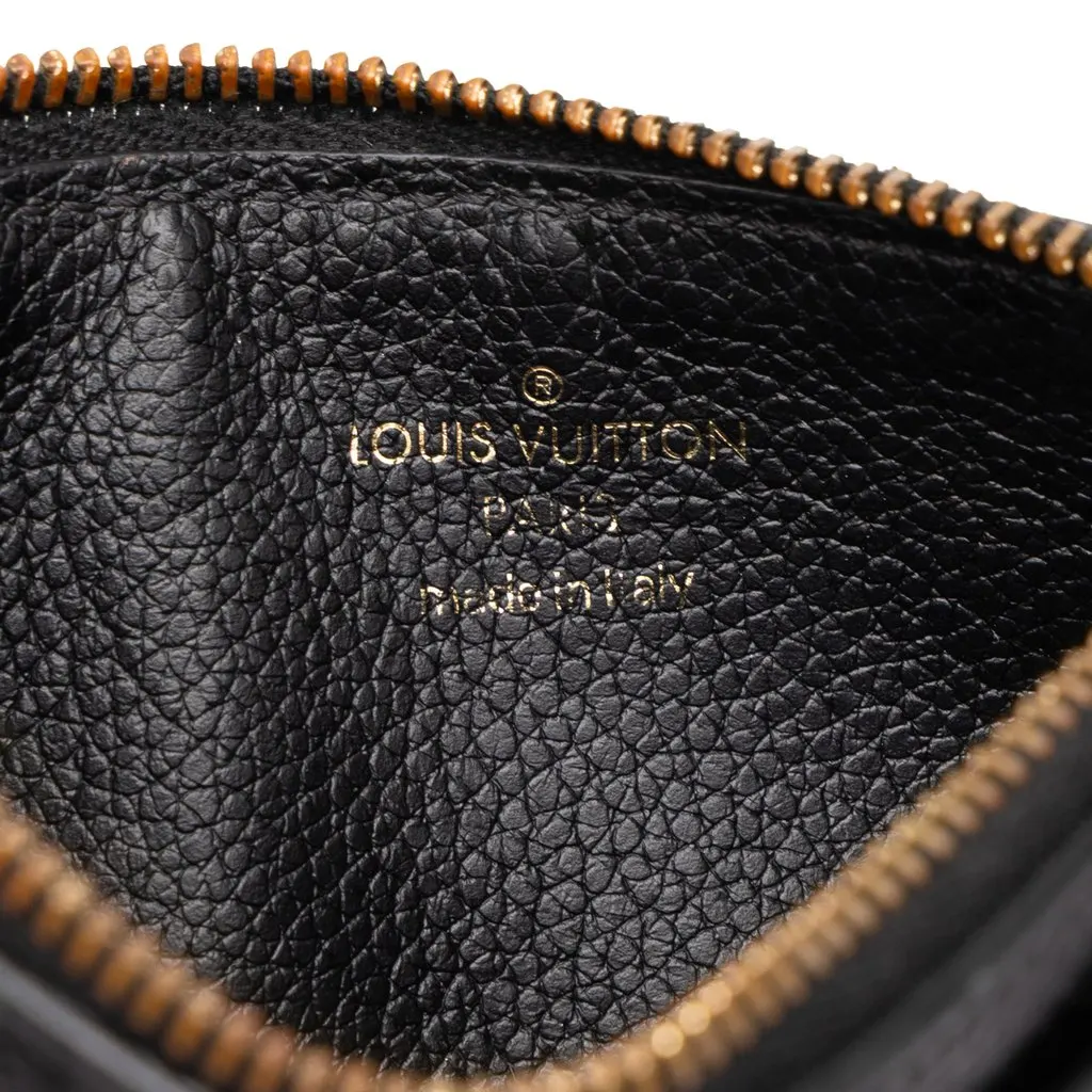 Louis Vuitton Monogram Empreinte Zipped Card Holder Black Leather Good - Box View