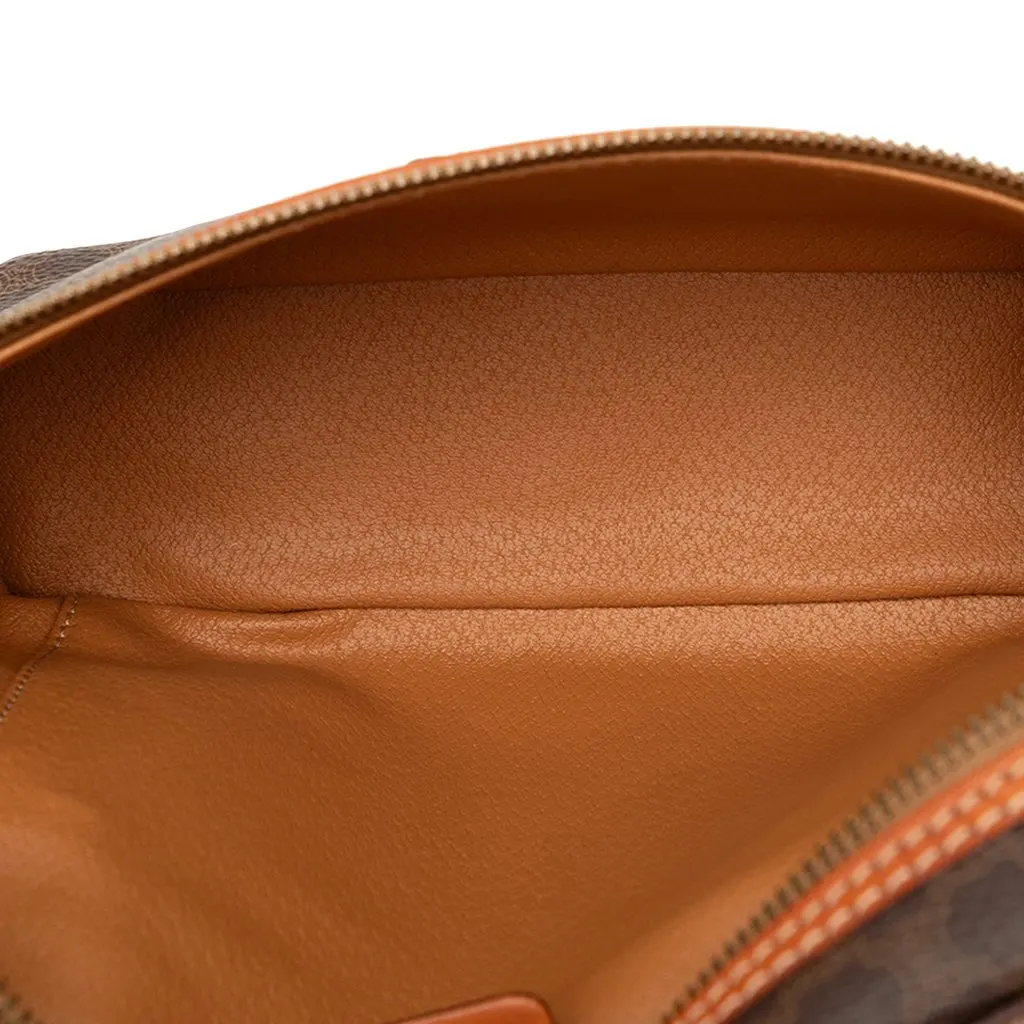 Celine Macadam Coated Canvas Vanity Bag Brown Very good - Model View