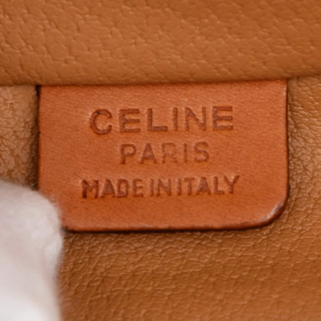 Celine Macadam Coated Canvas Vanity Bag Brown Very good - Box View