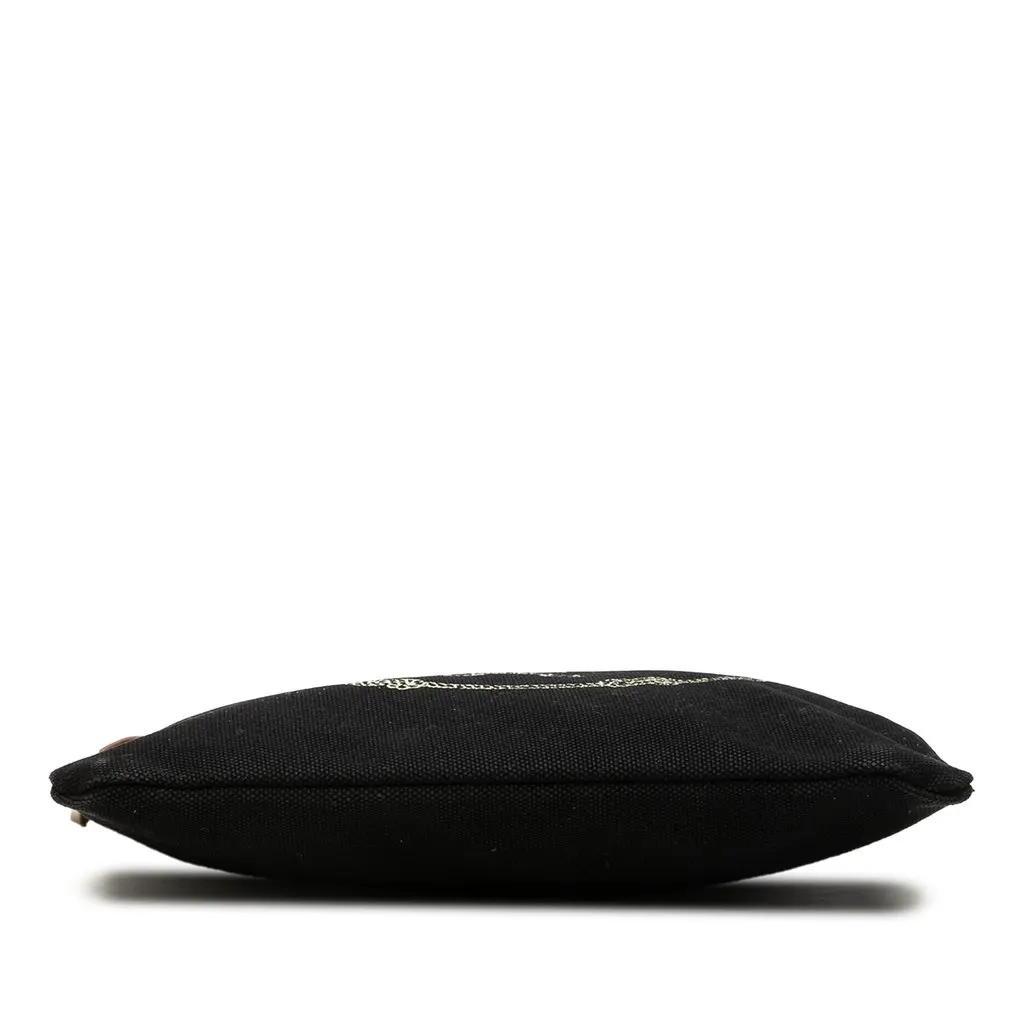Prada Canvas Canapa Logo Pouch Black Canvas Very good - Inside View