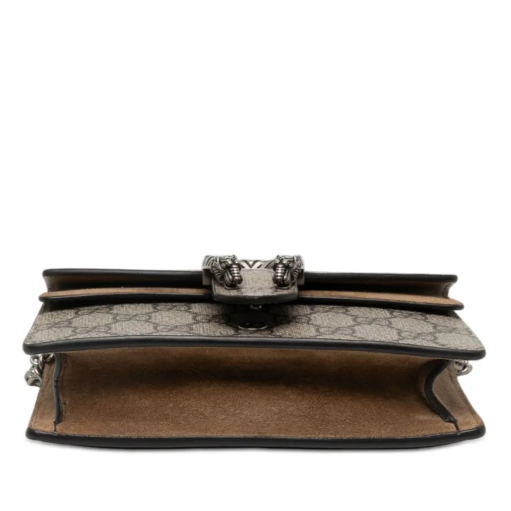 Gucci Mini GG Supreme Dionysus Crossbody Beige Canvas Very good - Inside View