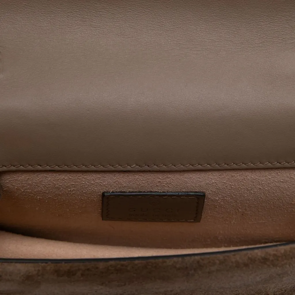 Gucci Mini GG Supreme Dionysus Crossbody Beige Canvas Very good - Model View