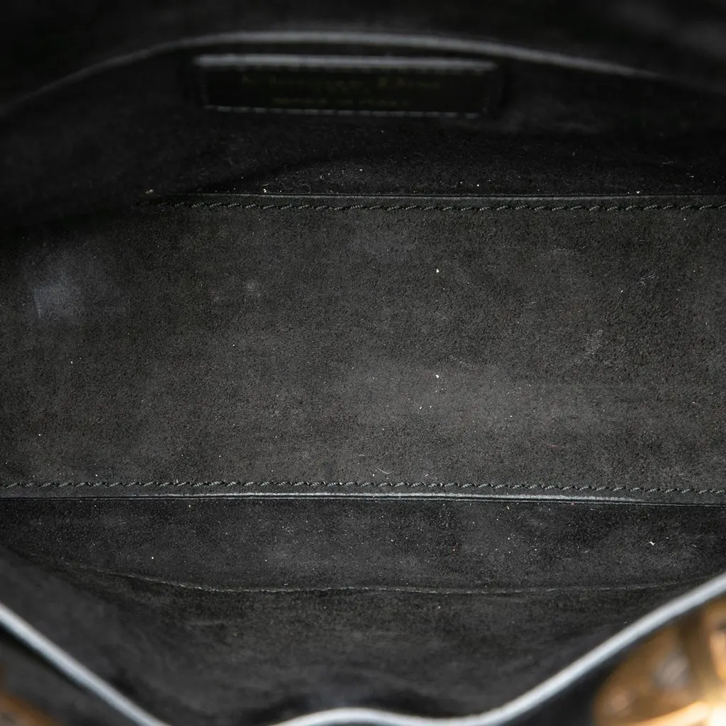 Dior Small Crinkled Patent Cannage My ABCDior Lady Dior Black Leather Very good - Model View