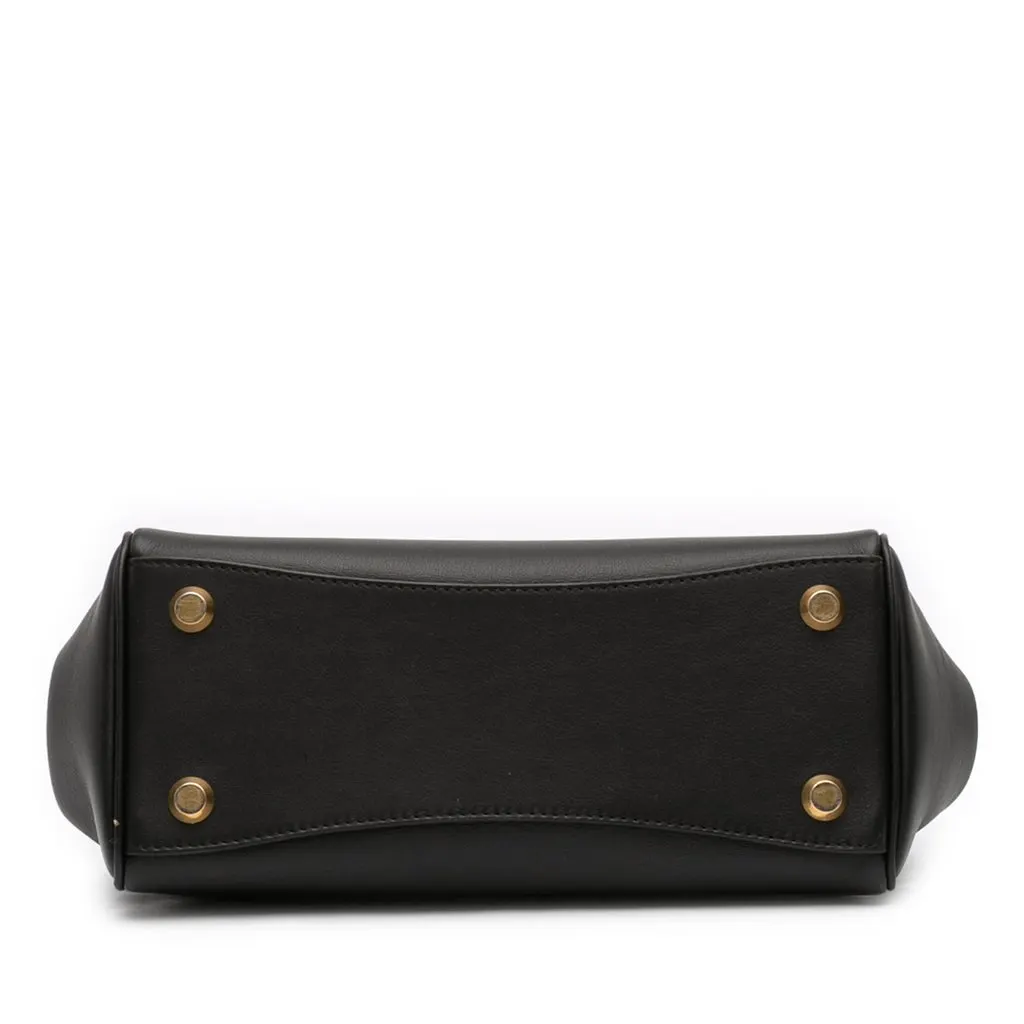 Balenciaga Mini Smooth Calfskin Hampton Carry All Satchel Black Leather Very good - Inside View