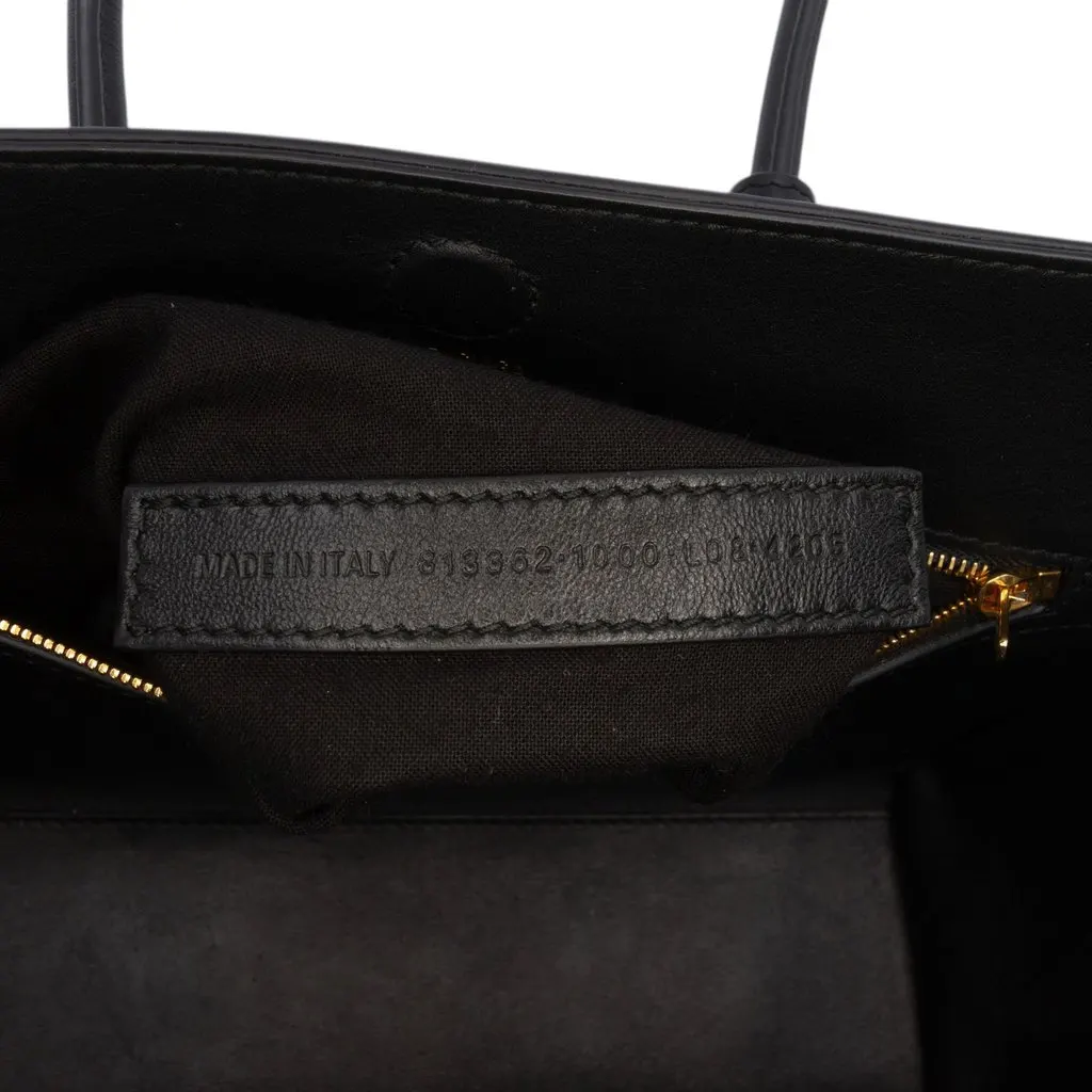 Balenciaga Mini Smooth Calfskin Hampton Carry All Satchel Black Leather Very good - Box View