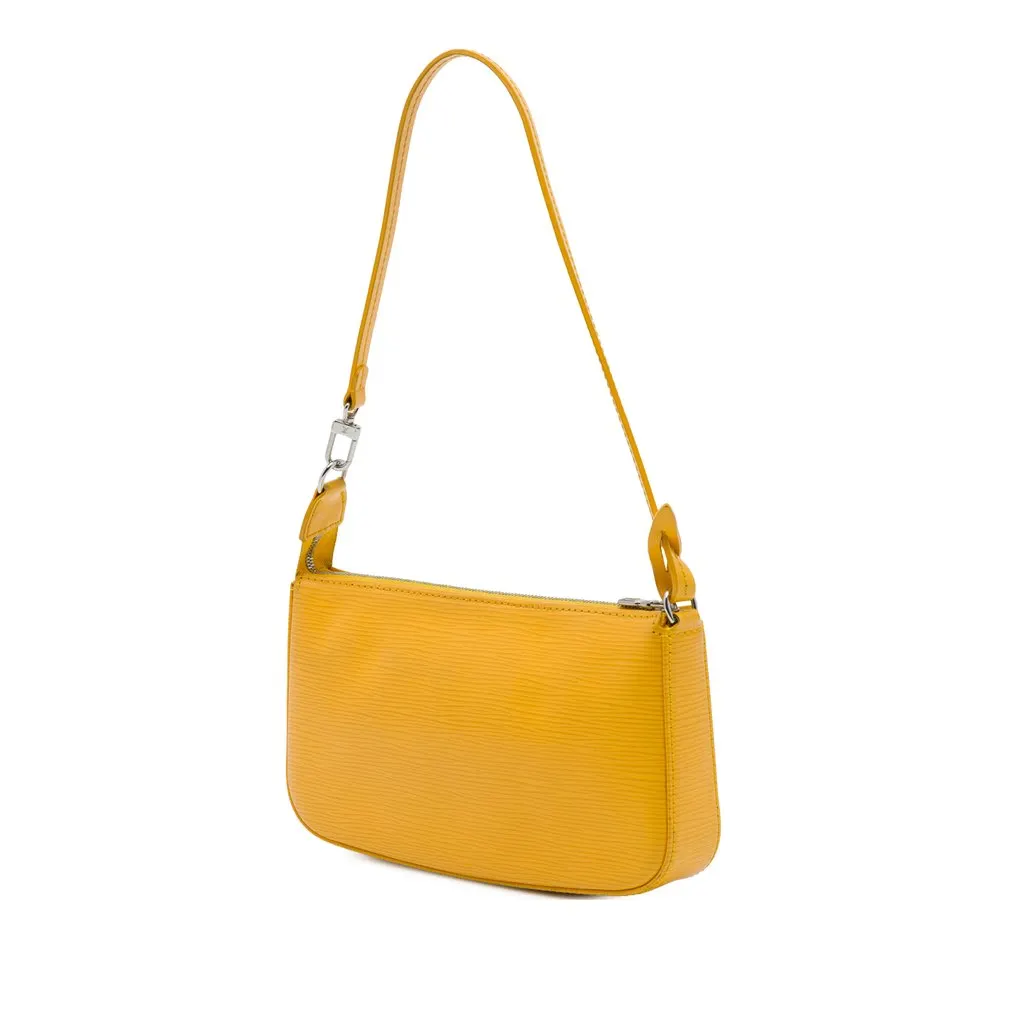 Louis Vuitton Epi Pochette Accessoires Yellow Leather Very good - Back View