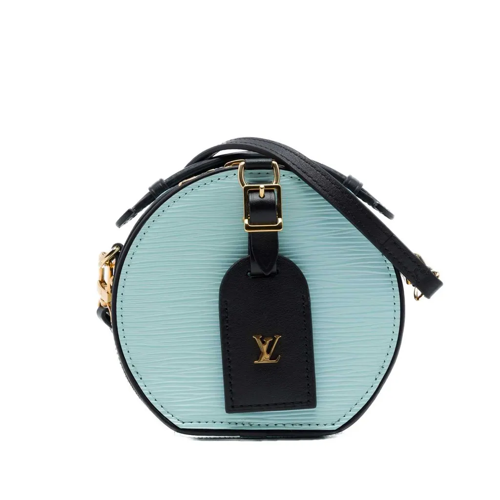 Louis Vuitton Mini Epi Boite Chapeau Blue Leather Very good - Front View
