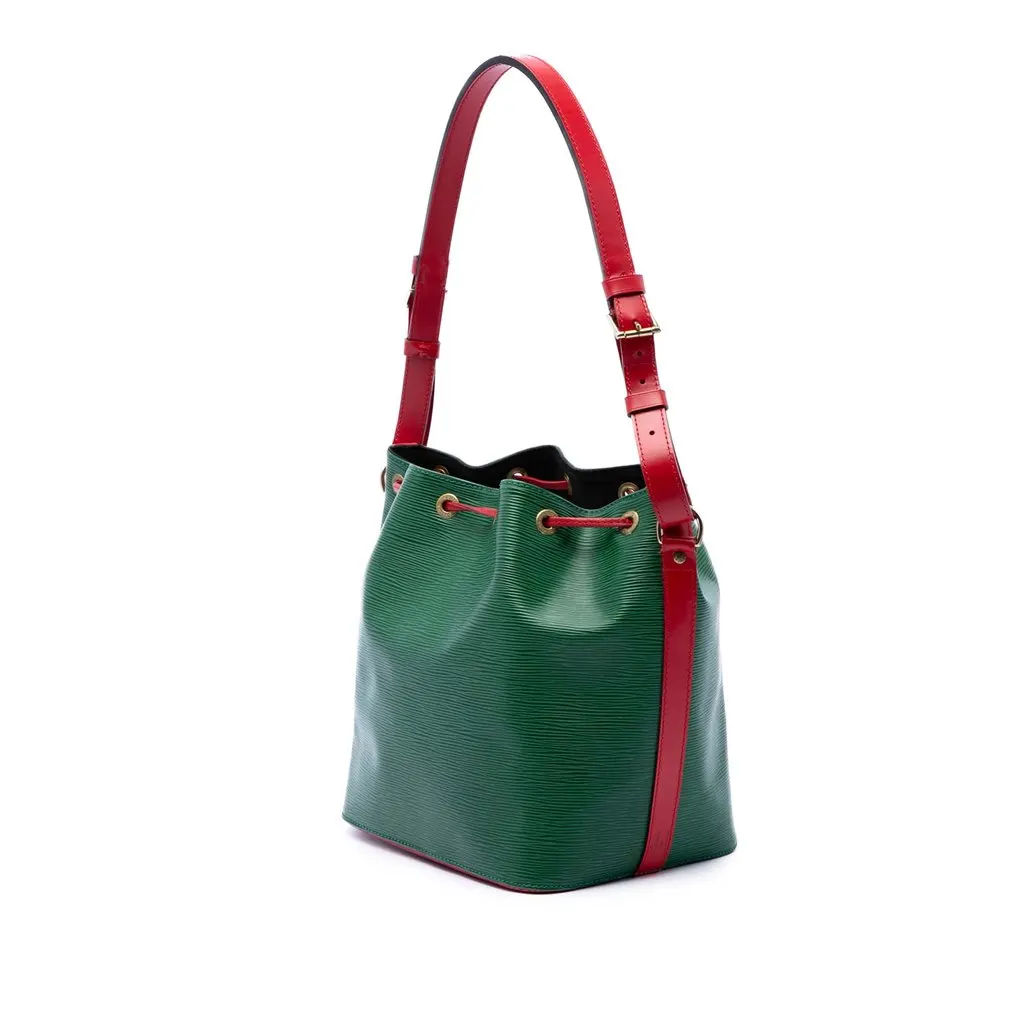 Louis Vuitton Epi Petit Bicolor Noe Green Leather Very good - Back View