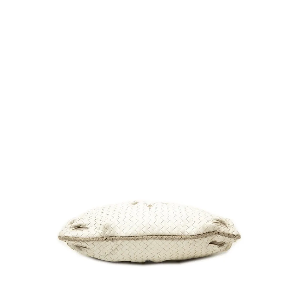 Bottega Veneta Large Nappa Intrecciato Flower Veneta Hobo White Leather Very good - Inside View