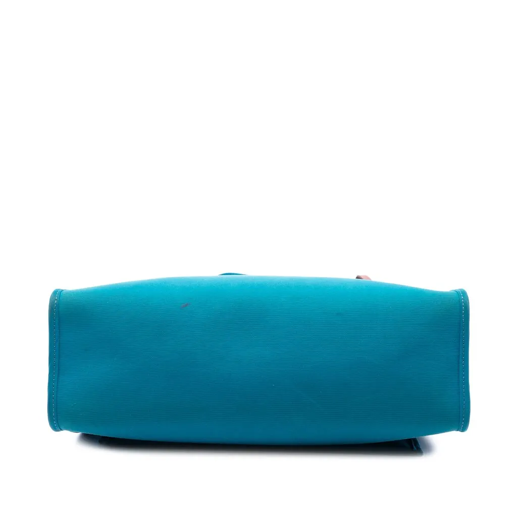 Hermès Toile Herbag Zip 31 Blue Canvas Good - Inside View