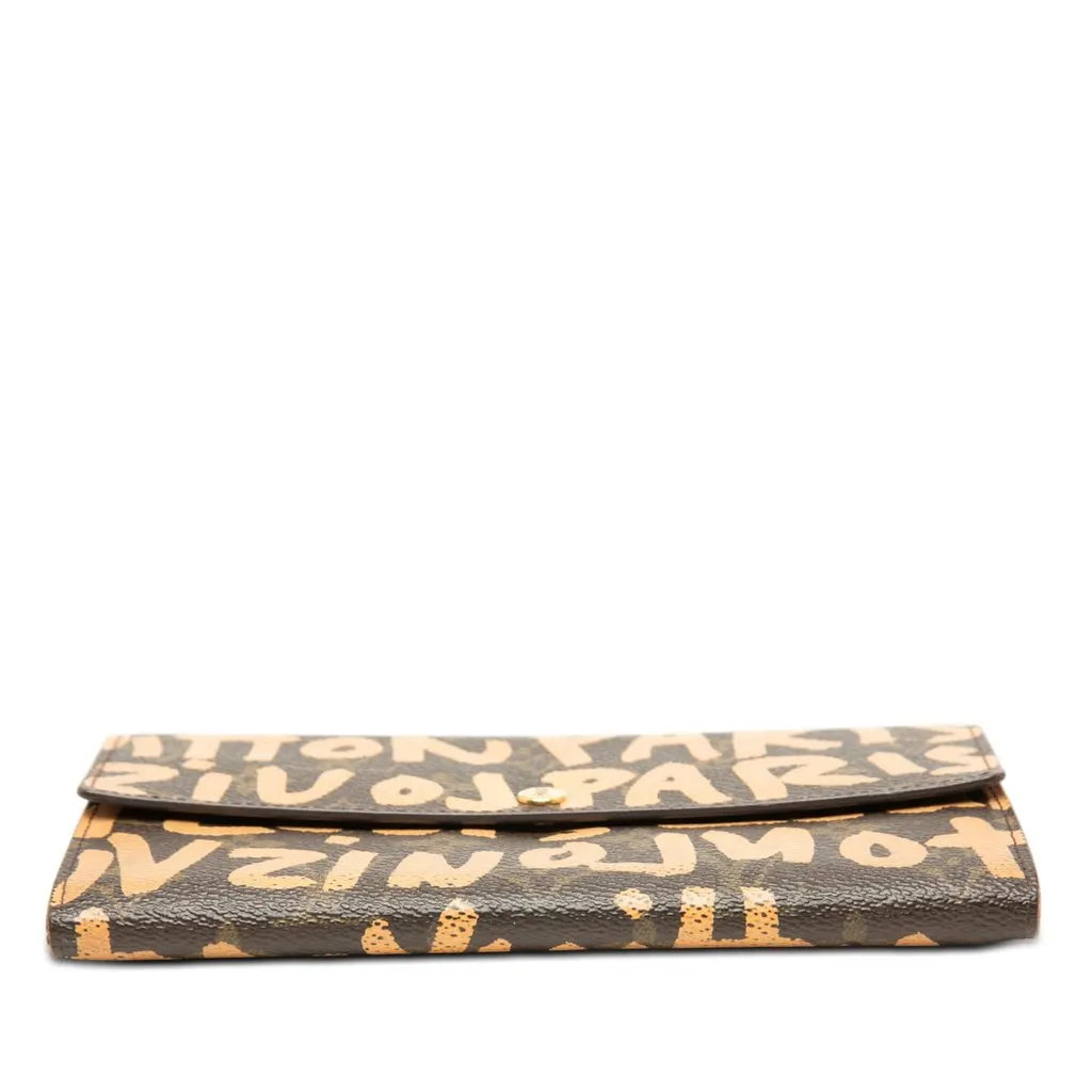 Louis Vuitton Stephen Sprouse Monogram Graffiti Porte Monnaie Credit Brown Very good - Inside View