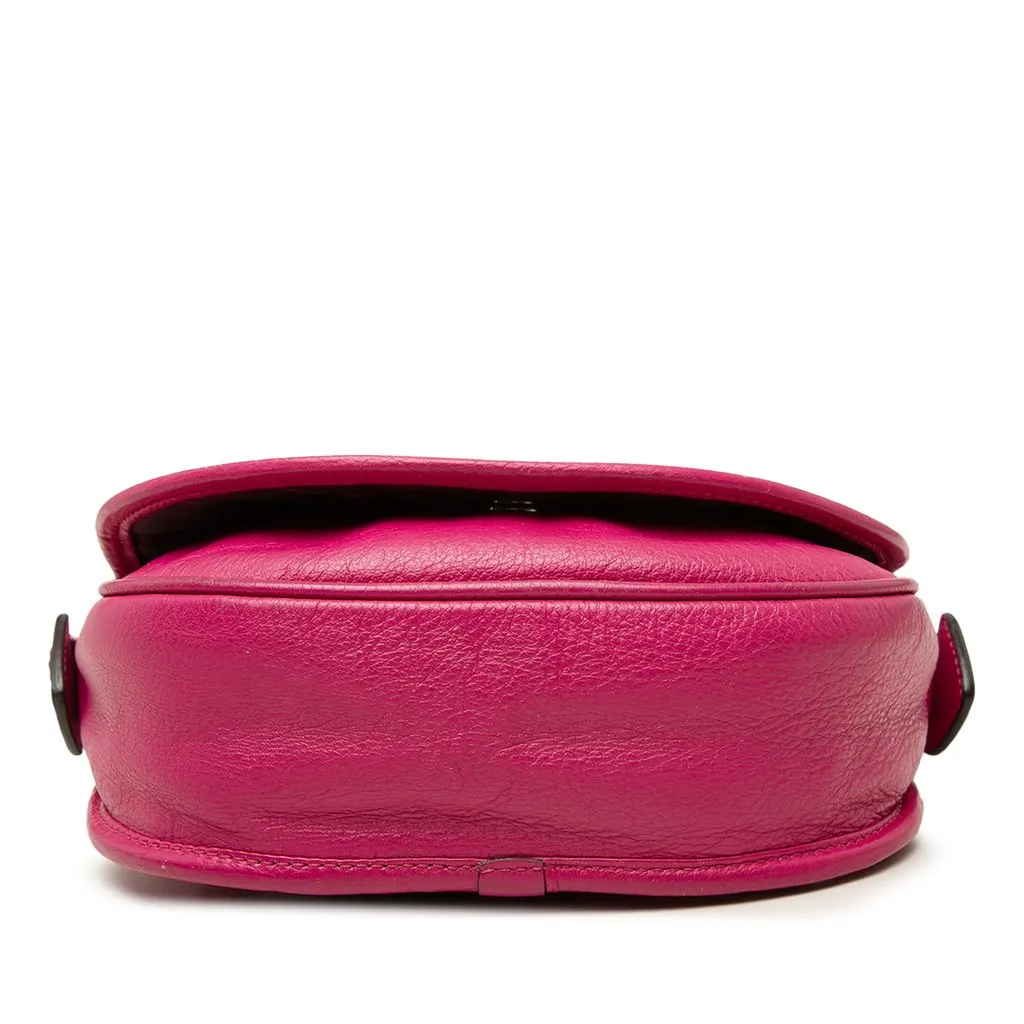 Loewe Leather Heritage Crossbody Pink Leather Good - Inside View