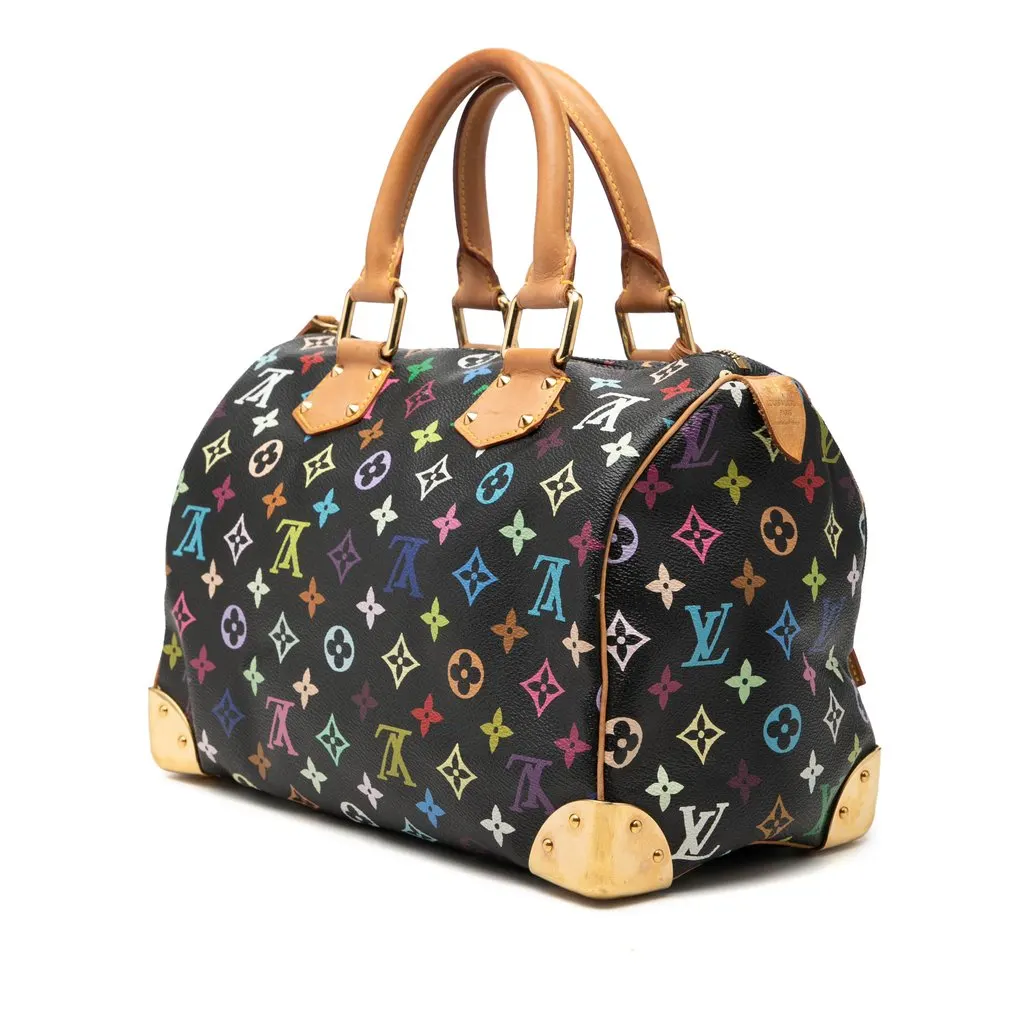 Louis Vuitton Monogram Multicolore Speedy 30 Black Very good - Back View