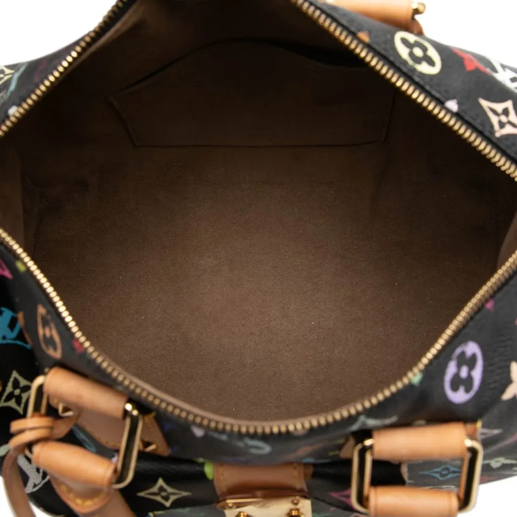 Louis Vuitton Monogram Multicolore Speedy 30 Black Very good - Model View