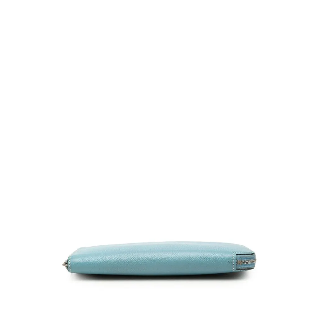 Hermès Epsom Azap Long Wallet Blue Leather Very good - Inside View