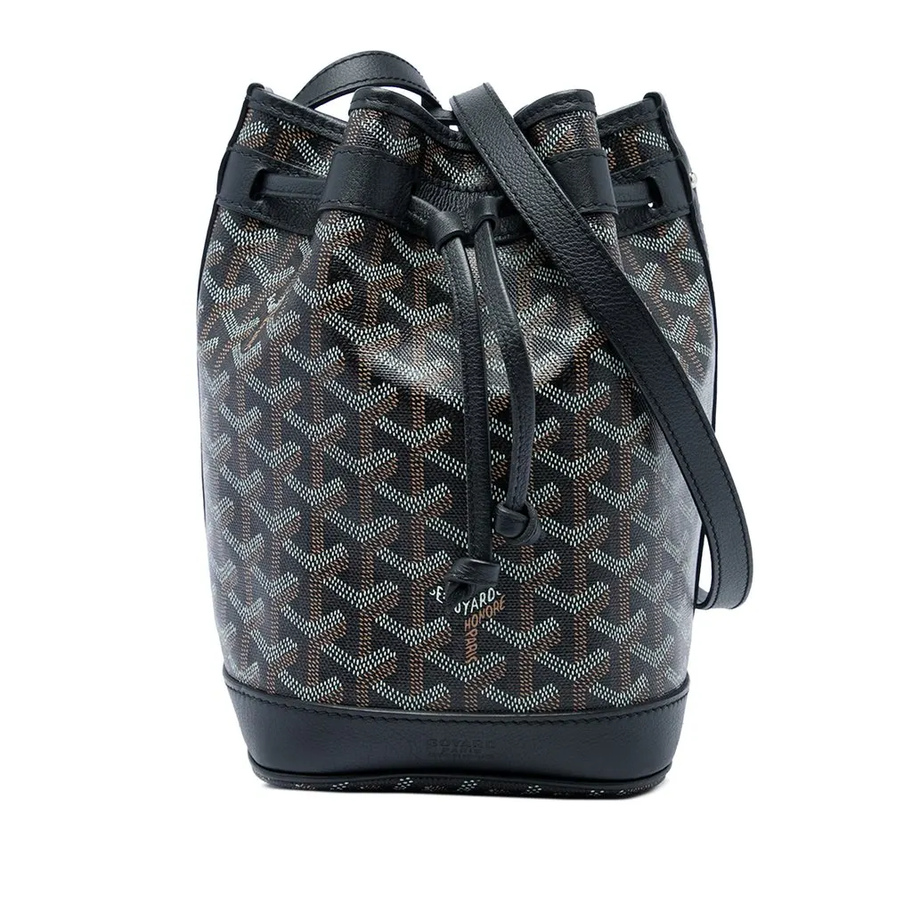 Goyard Goyardine Petit Flot Black Canvas Good - Front View