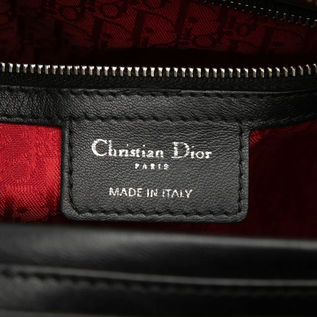 Dior Large Lambskin Cannage Lady Dior Black Leather Very good - Box View