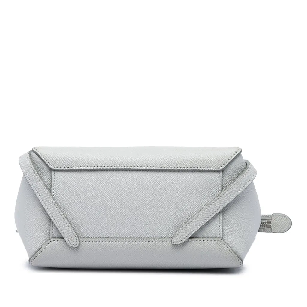 Celine Nano Grained Calfskin Belt Bag Grey Leather Good - Inside View