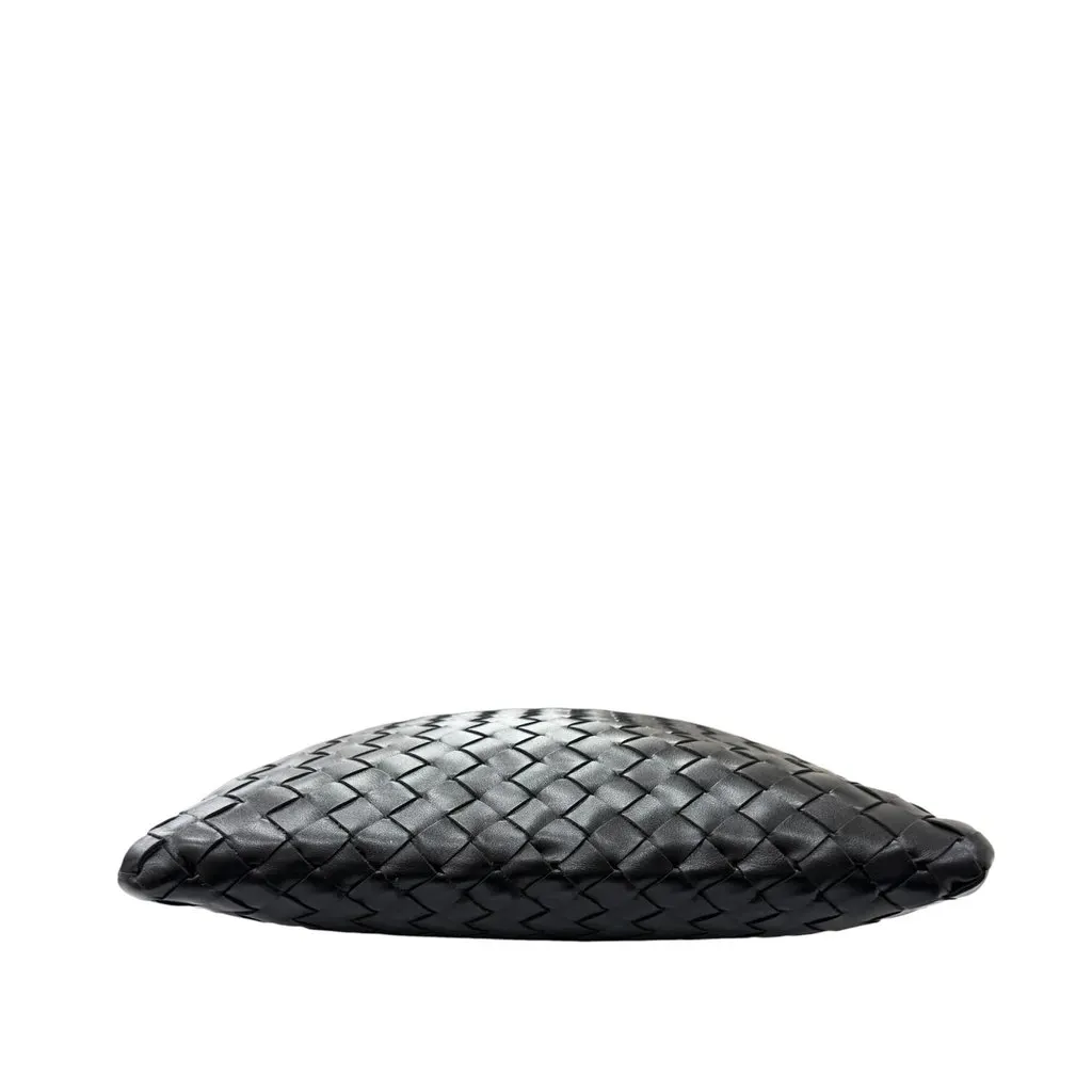 Bottega Veneta Nappa Intrecciato Andiamo Flat Messenger Bag Black Leather Very good - Inside View