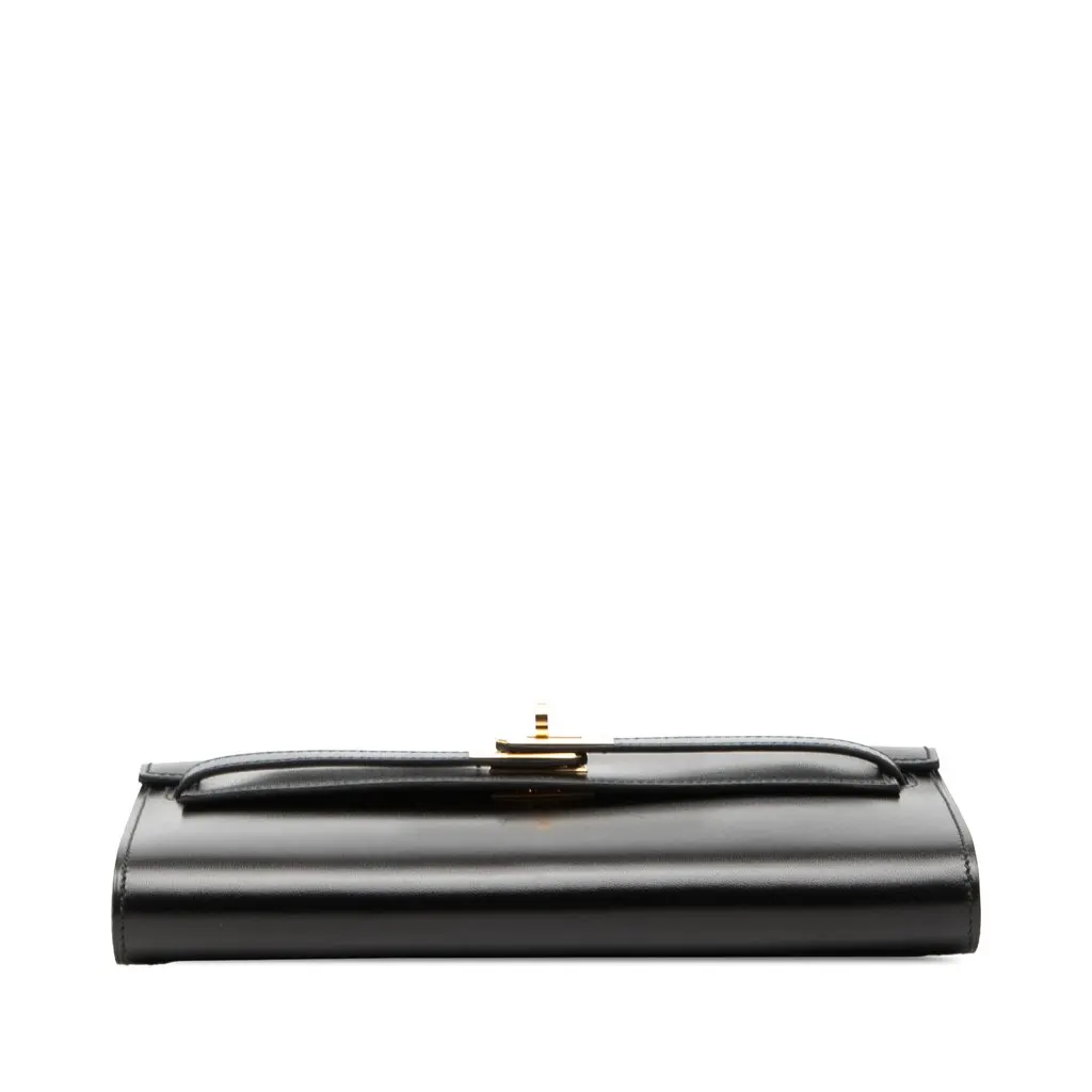 Hermès Box Calf Kelly To Go Wallet Black Leather Very good - Inside View