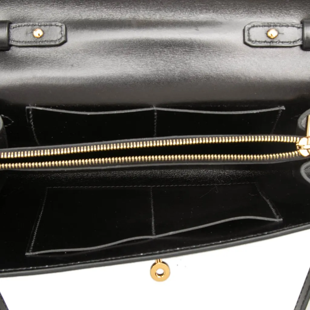 Hermès Box Calf Kelly To Go Wallet Black Leather Very good - Model View