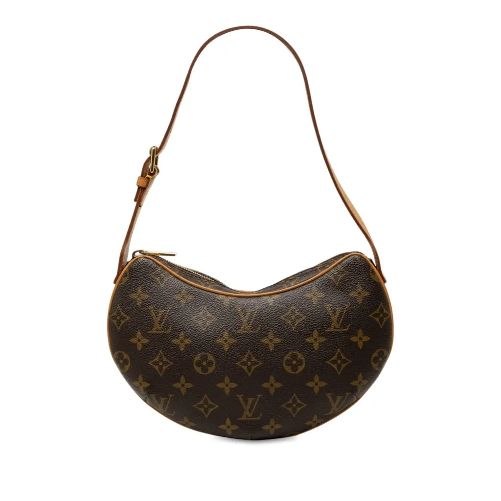 Louis Vuitton Monogram Croissant PM Brown Canvas Good - Front View