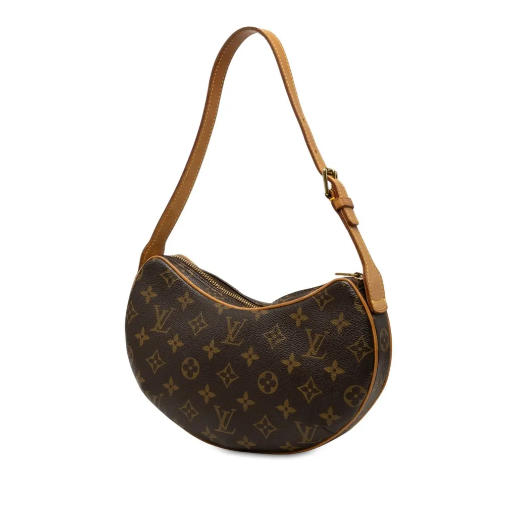 Louis Vuitton Monogram Croissant PM Brown Canvas Good - Back View