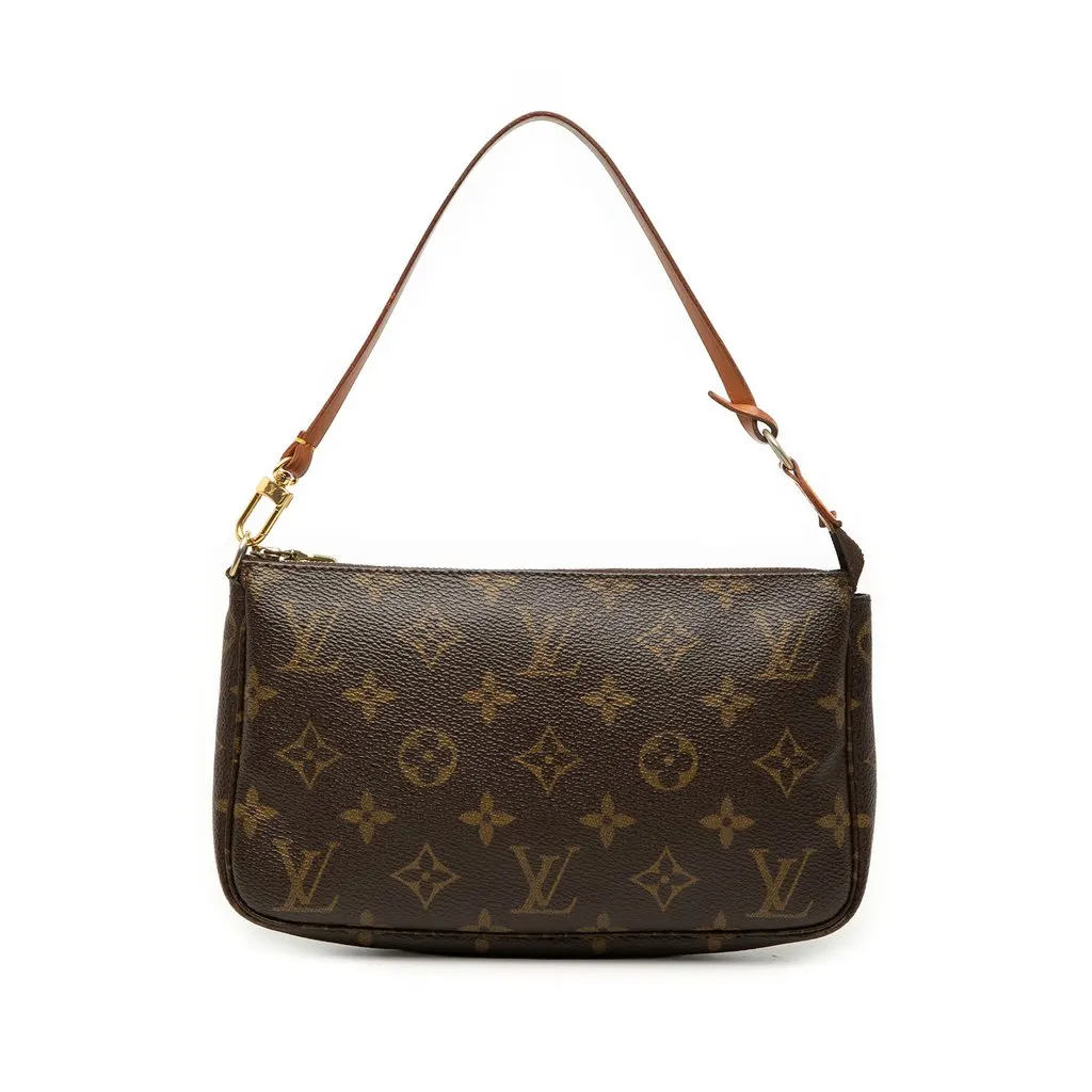 Louis Vuitton Monogram Pochette Accessoires Brown Very good - Front View