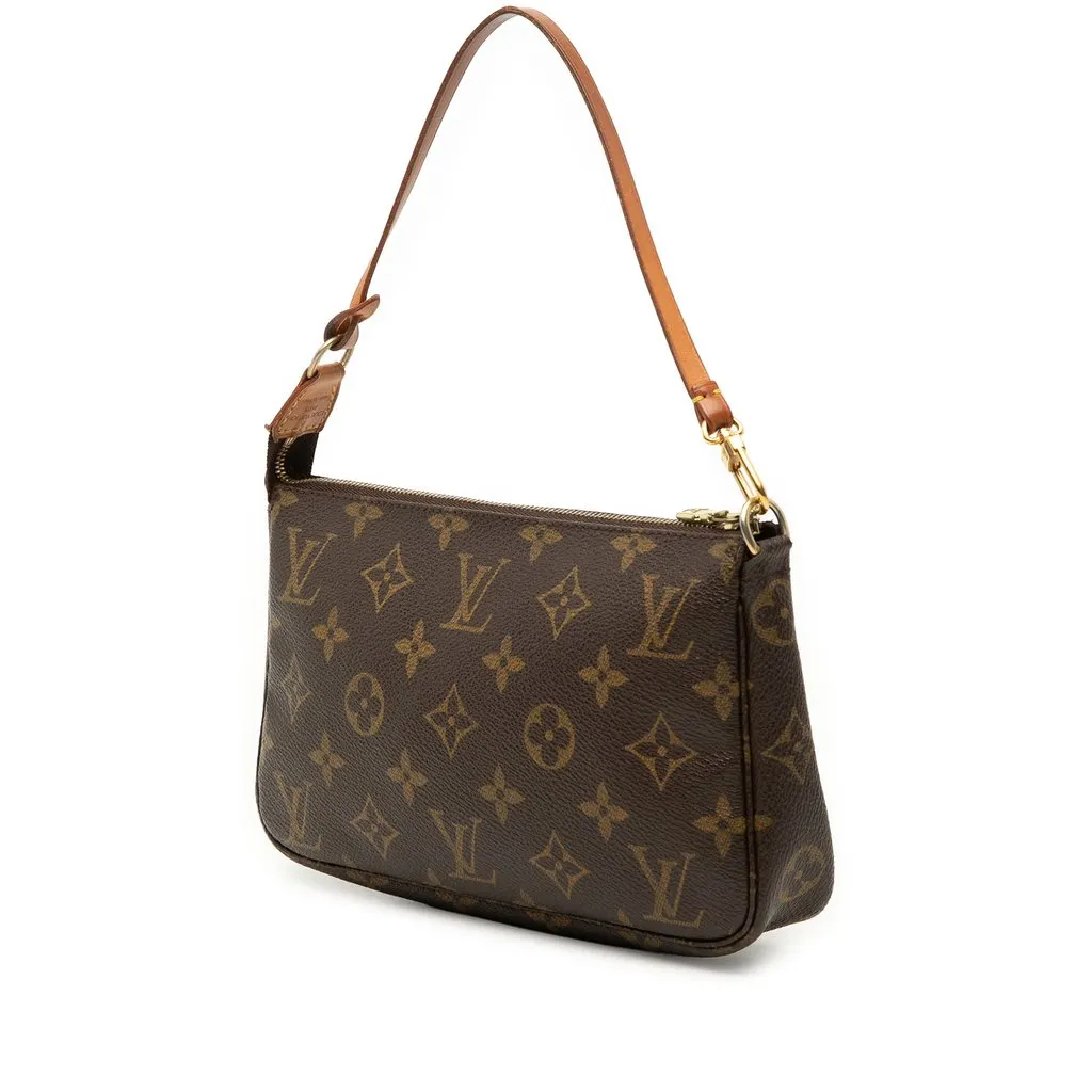 Louis Vuitton Monogram Pochette Accessoires Brown Very good - Back View