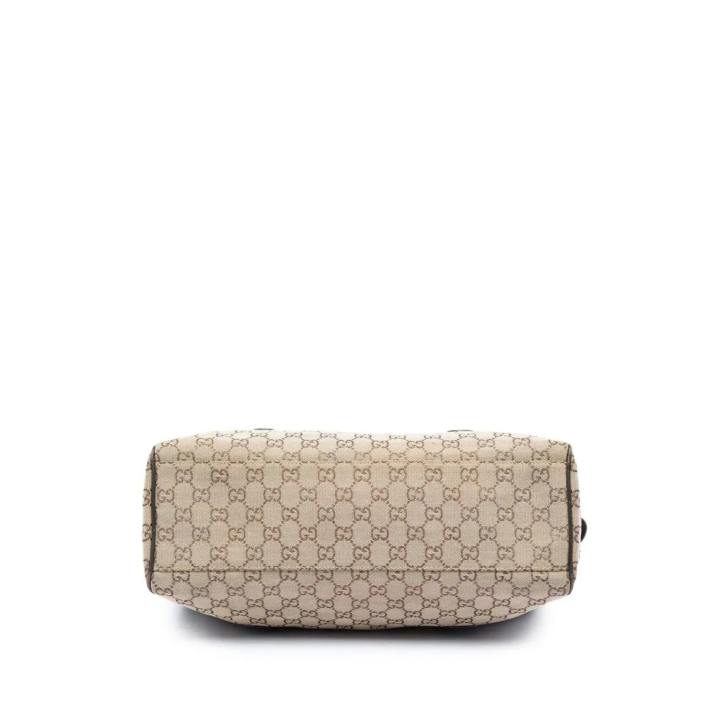 Gucci GG Canvas Boston Bag Beige Very good - Inside View