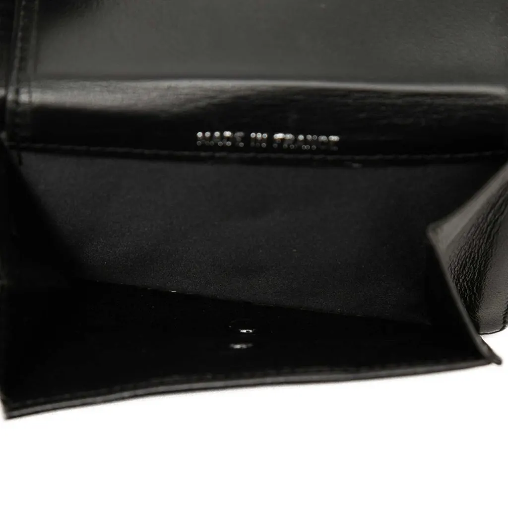 Chanel New Travel Line Nylon Small Wallet Black Polyamide Very good - Model View
