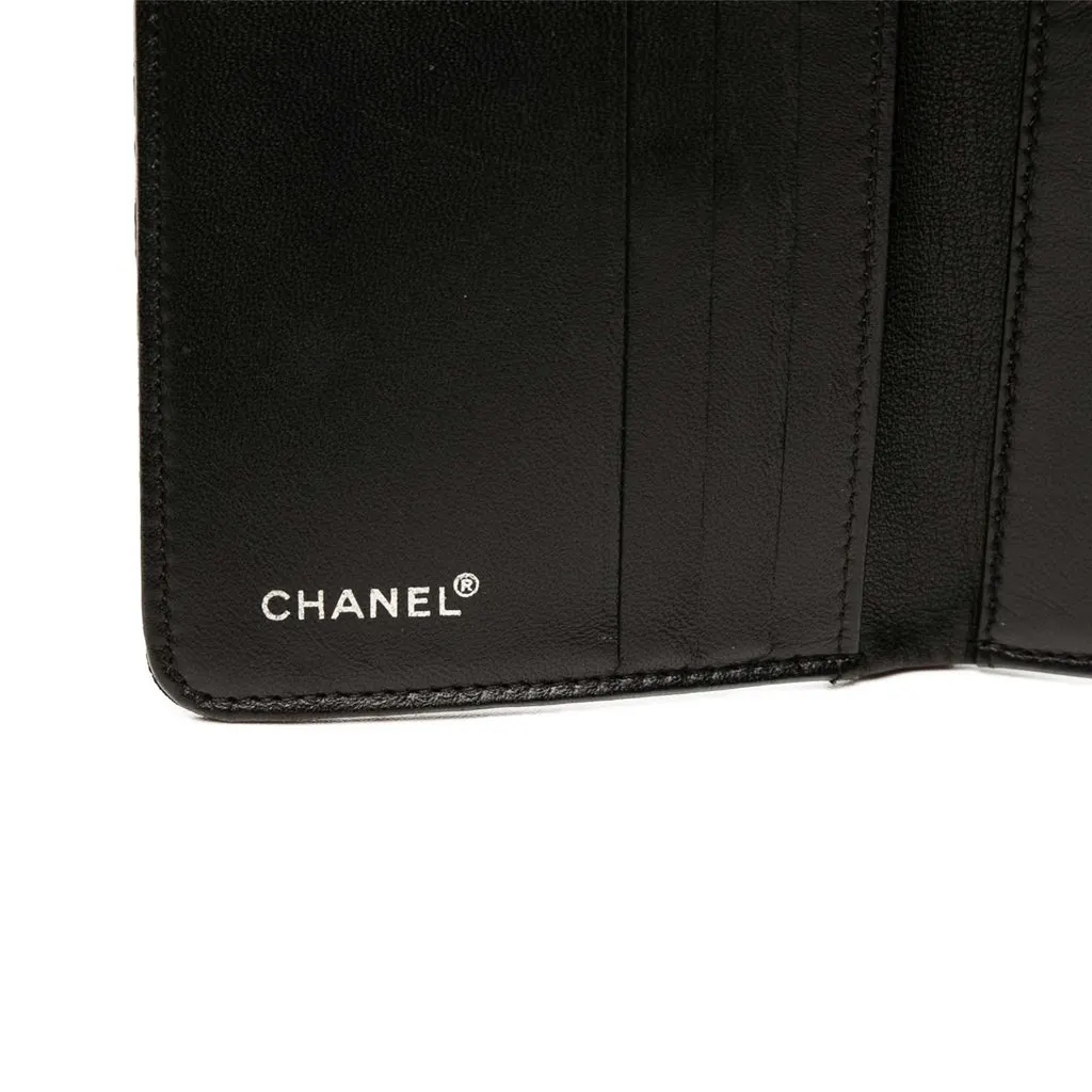 Chanel New Travel Line Nylon Small Wallet Black Polyamide Very good - Box View