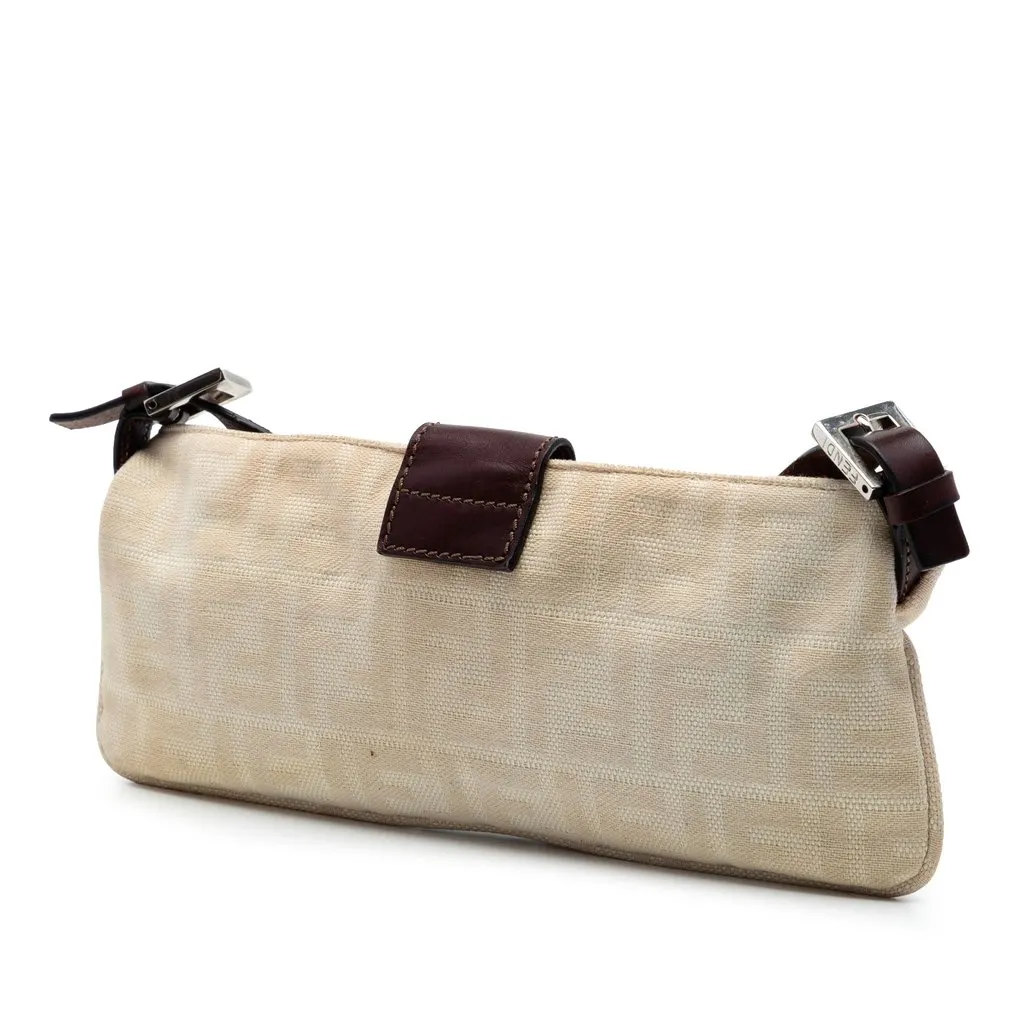 Fendi Zucca Canvas Crossbody Beige Very good - Back View