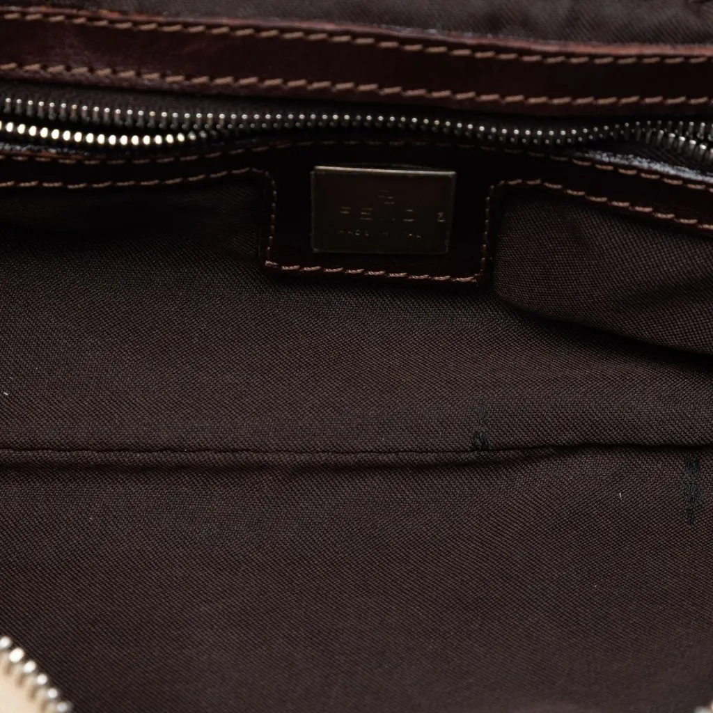Fendi Zucca Canvas Crossbody Beige Very good - Model View